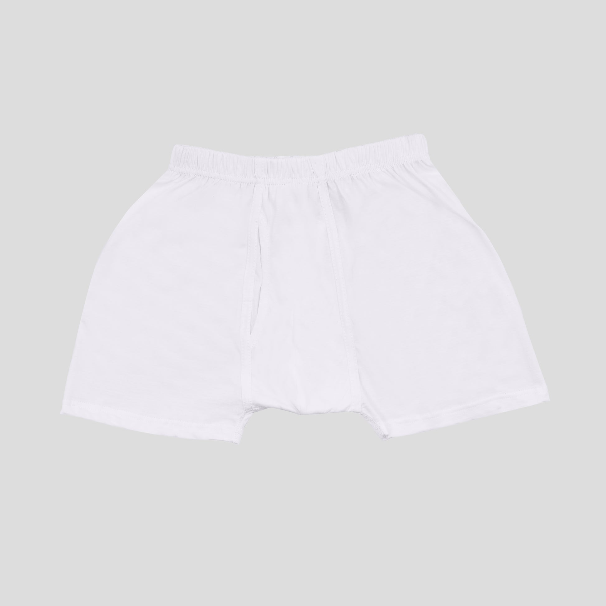 Dice White shorts on a light gray background