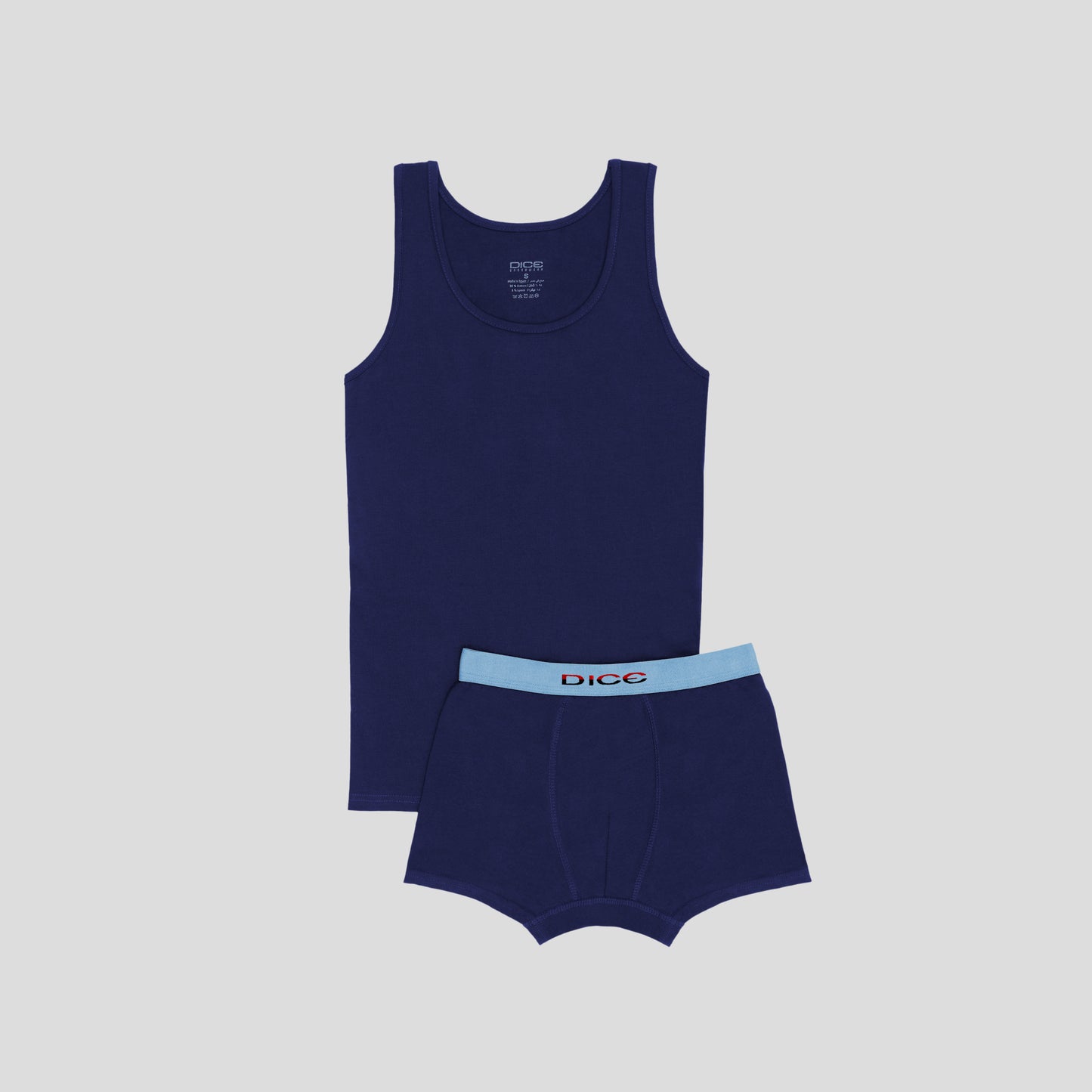 DM 235 Solid Boxer & Tank Top Set