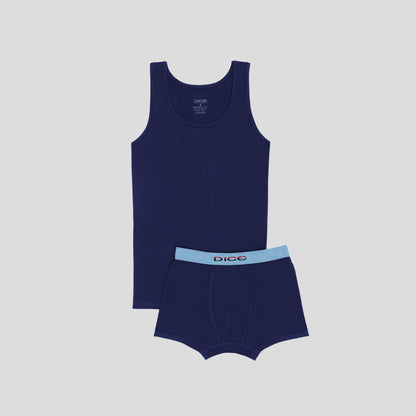 DM 235 Solid Boxer & Tank Top Set