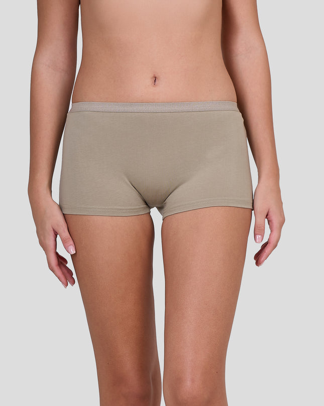 Dice Beige underwear worn by a person on a plain background
