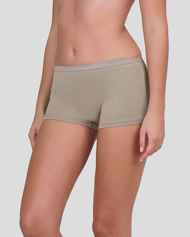 Dice Beige boxer briefs worn by a person on a plain background