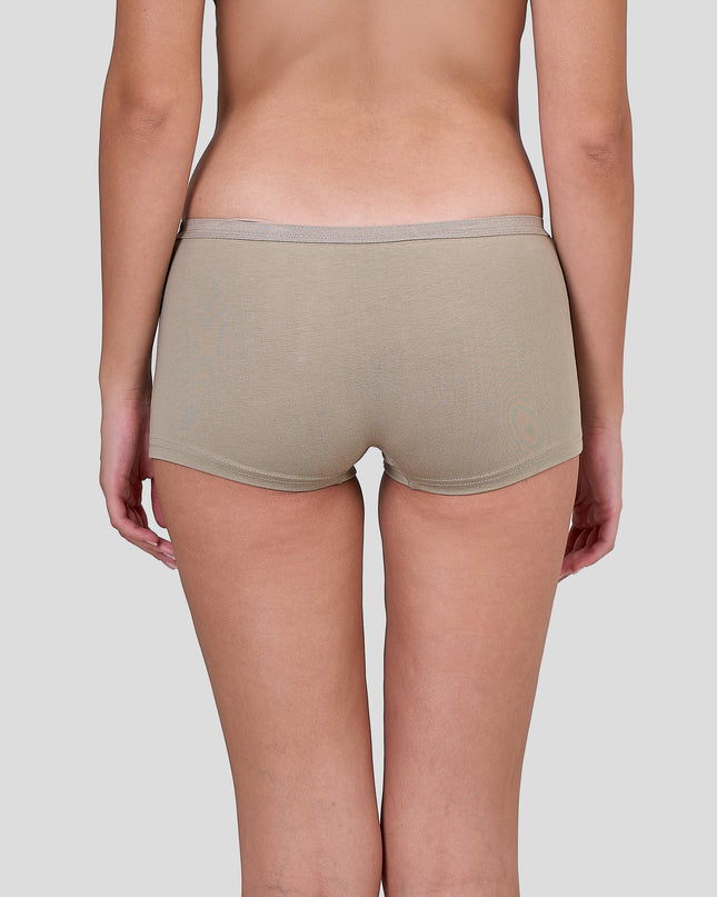 Person wearing Dice beige underwear on a plain background