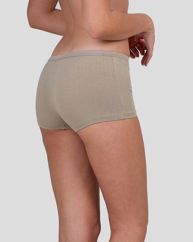 Person wearing a Dice beige underwear on a plain background