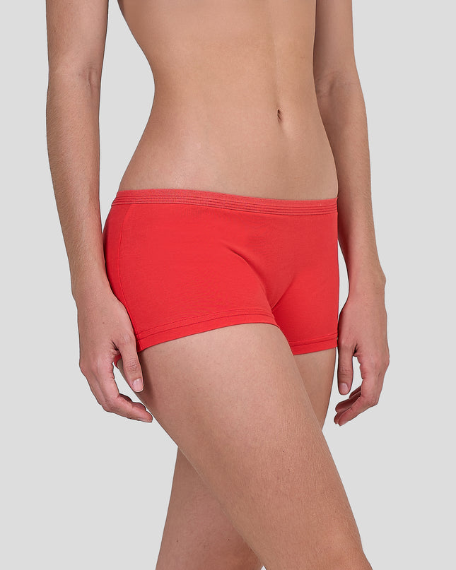 Dice Red underwear on a plain background