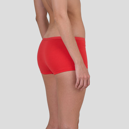 Dice Red underwear on a plain background