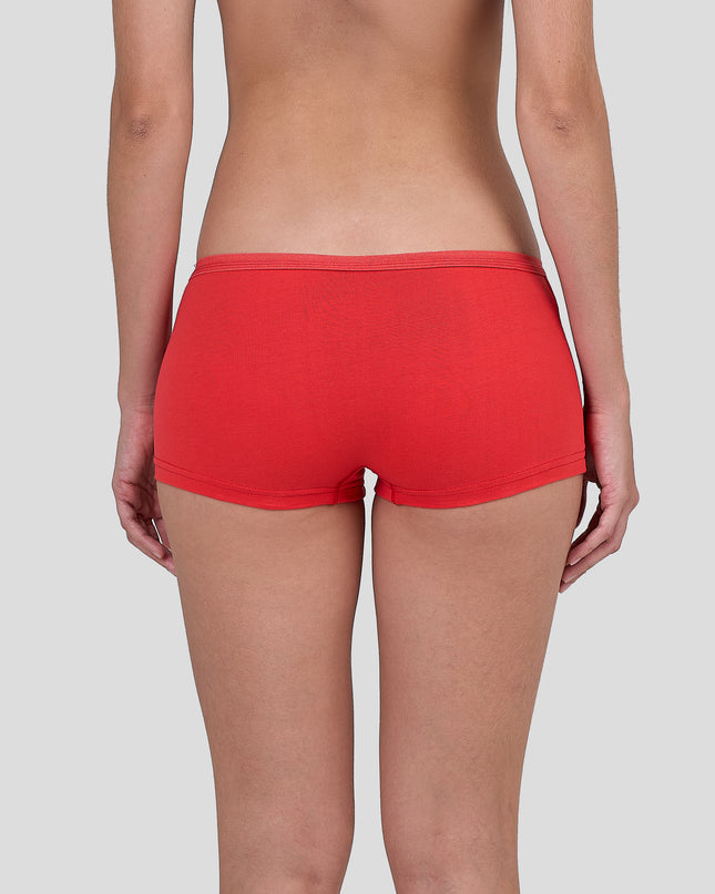 Dice Red underwear worn by a person on a white background