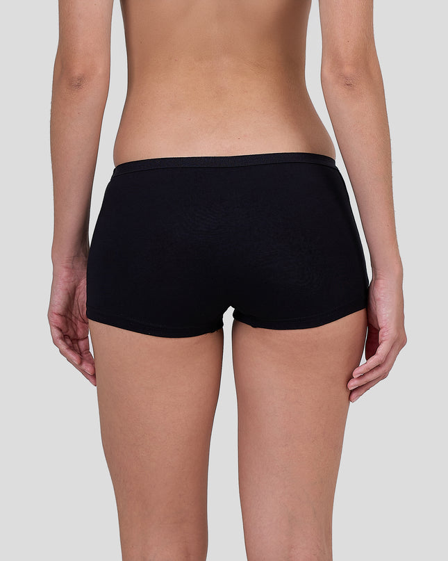 Person wearing Dice black underwear on a plain background