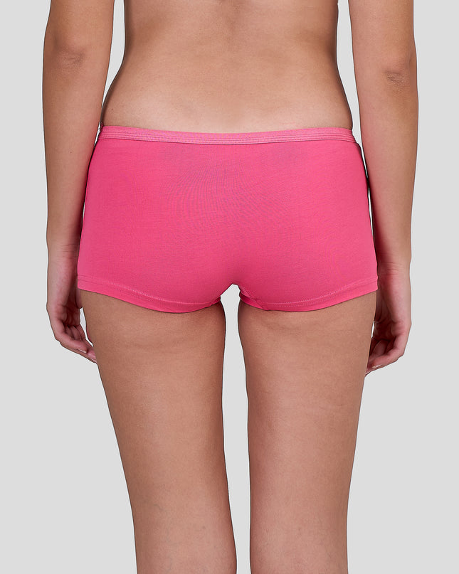 Person wearing a Dice bright pink underwear on a plain background