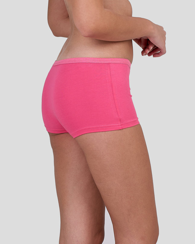 Person wearing a Dice bright pink underwear on a plain background