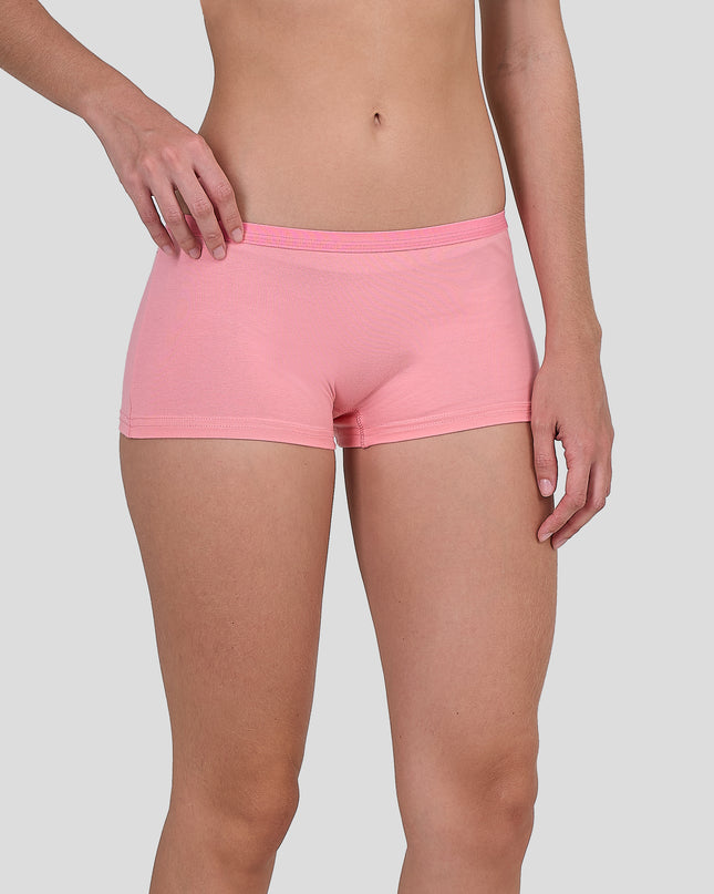 Person wearing a Dice pink underwear on a plain background