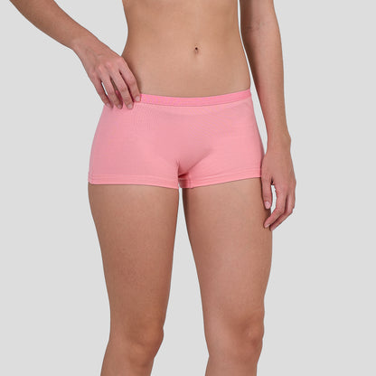 Person wearing a Dice pink underwear on a plain background