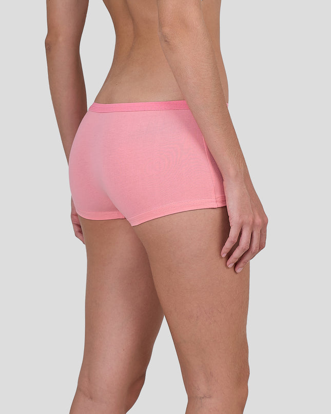 Person wearing a Dice pink underwear on a plain background