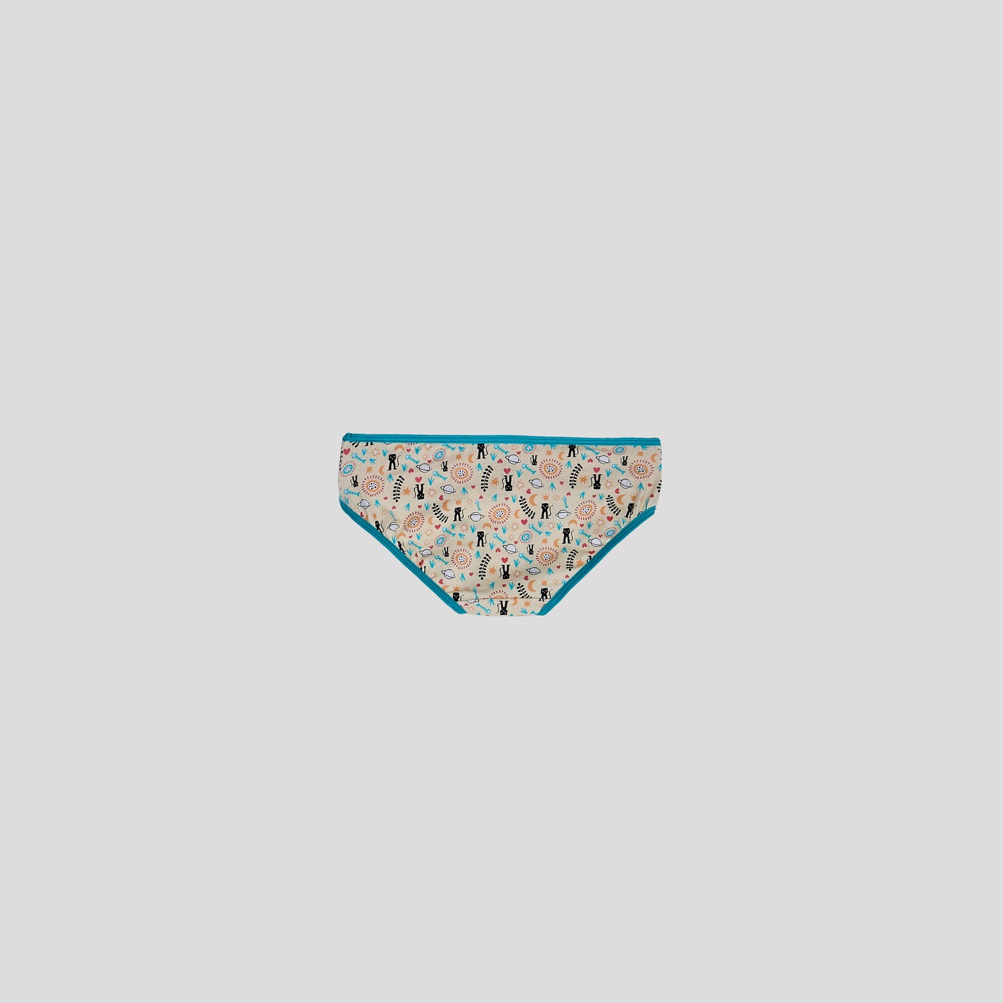 DKG 123 Pack of 3 Printed Underwear for Girls