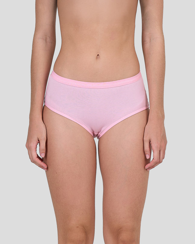 Person wearing a Dice pink underwear on a gray background