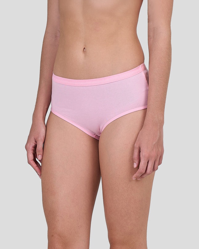 Person wearing a Dice pink underwear on a light gray background