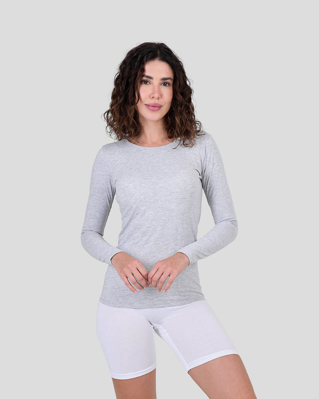 Long Sleeve Top-Round Neck