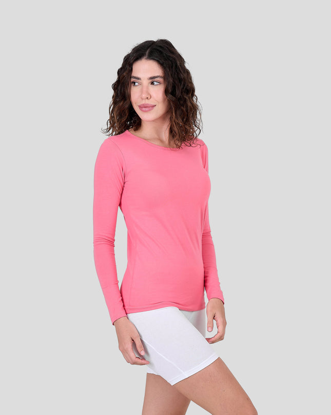 Long Sleeve Top-Round Neck