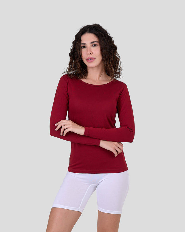 Long Sleeve Top-Round Neck