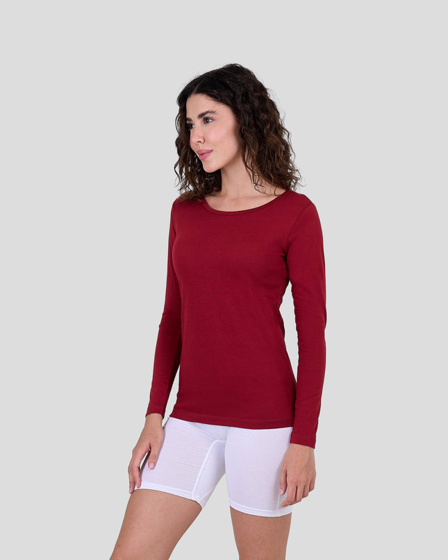 Long Sleeve Top-Round Neck