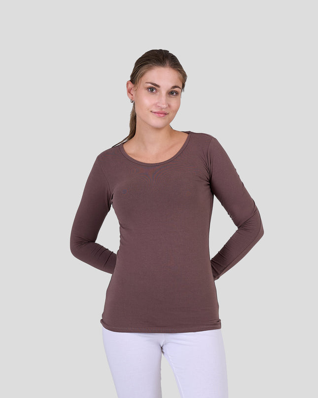 Long Sleeve Top-Round Neck