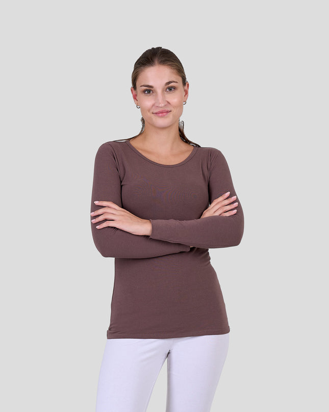 Long Sleeve Top-Round Neck