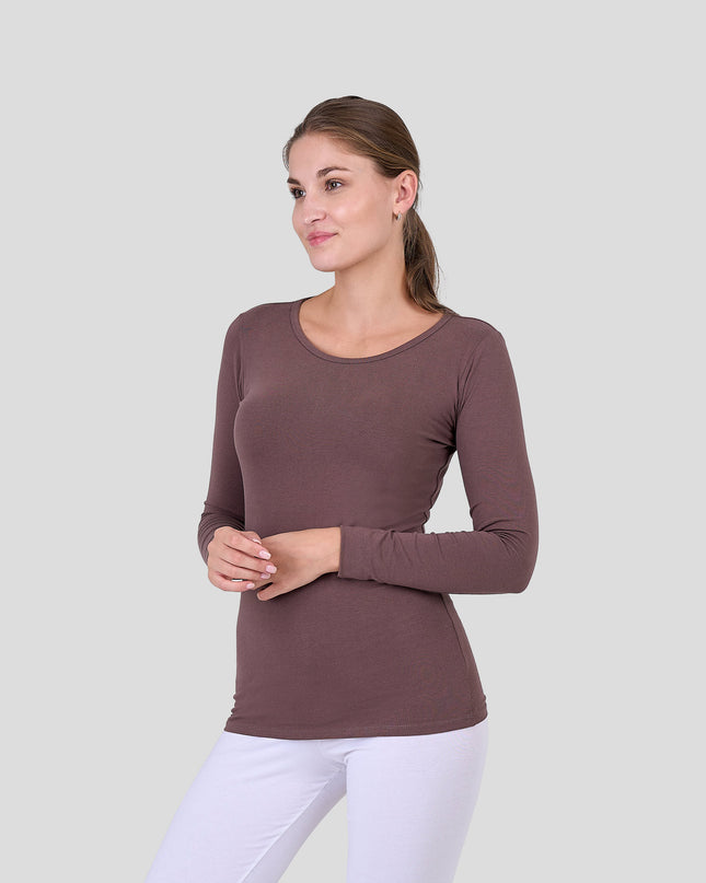 Long Sleeve Top-Round Neck
