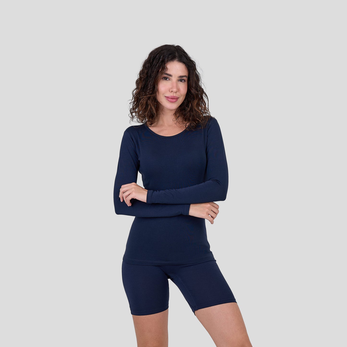 DW 115-6 Tank Top Long Sleeve Crew Neck