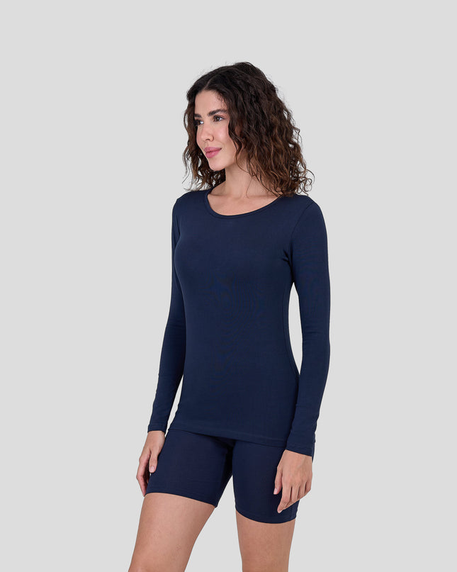 Long Sleeve Top-Round Neck