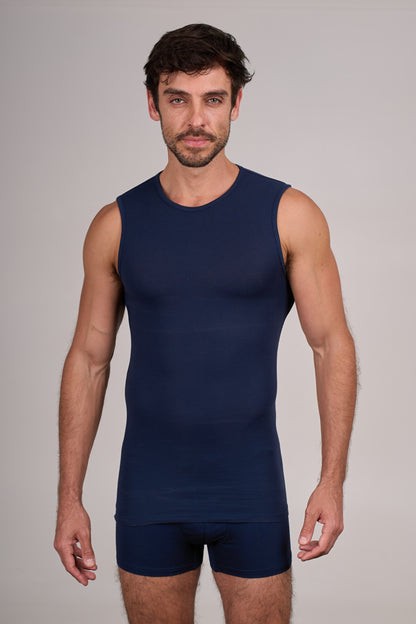 DM 186 Sleeveless Lycra Crew Neck