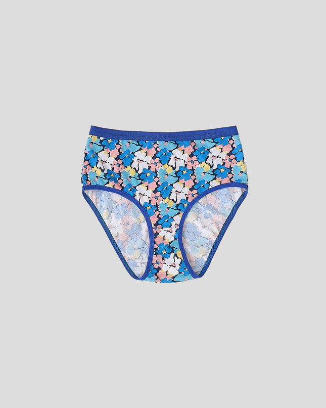 Dice Floral-patterned underwear on a gray background
