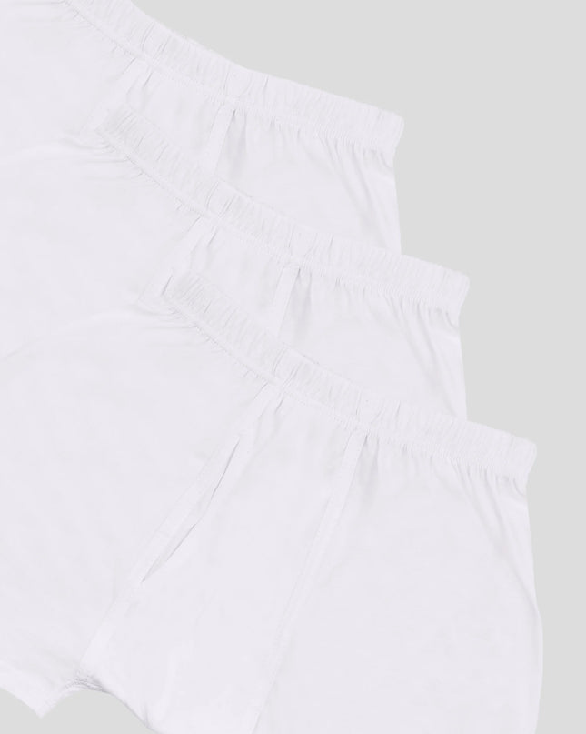 Plain Short 100% Cotton Pack Of 3