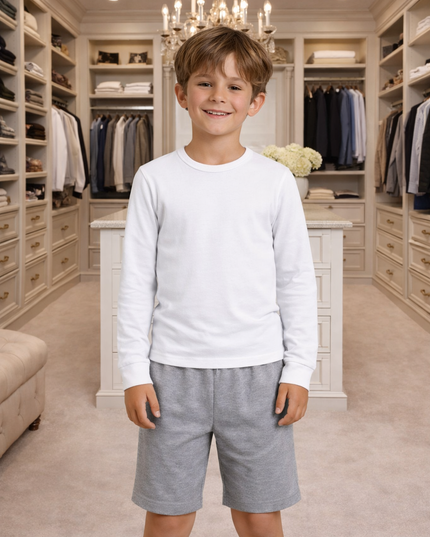 Boy's Long Sleeve Crew Neck