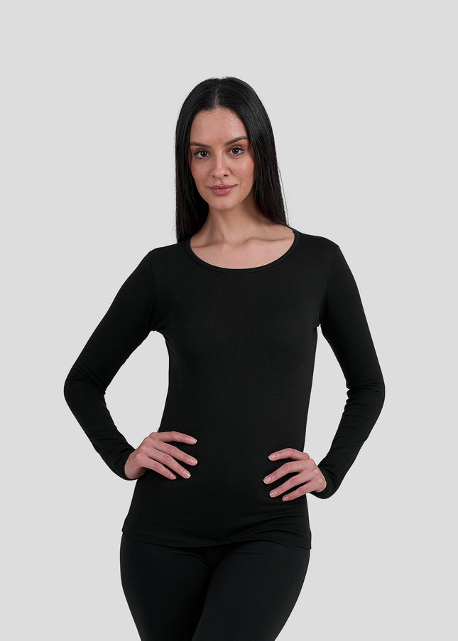 Long Sleeve Top-Round Neck