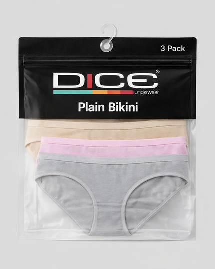 Plain Bikini - Pack of 3