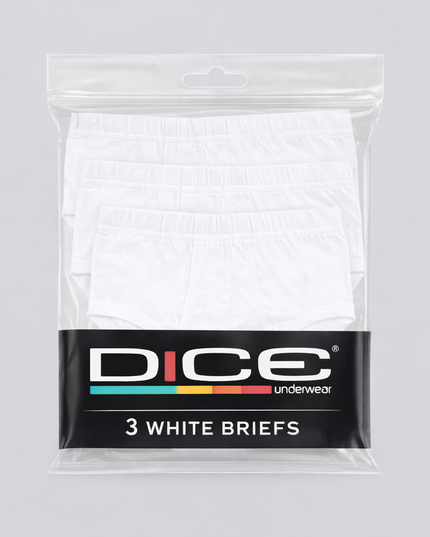 Plain Brief 100% Cotton Pack Of 3