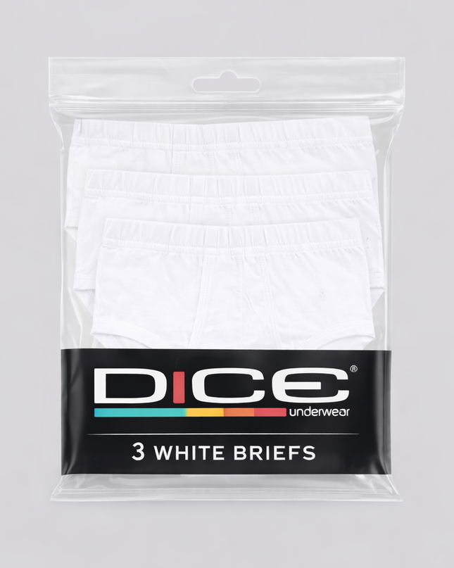 Plain Brief 100% Cotton Pack Of 3