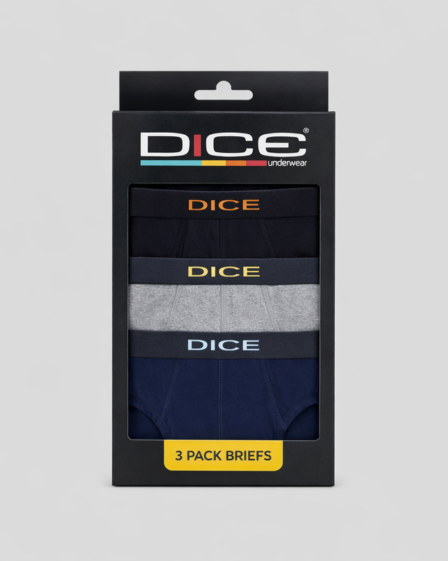 Plain Brief Pack Of 3