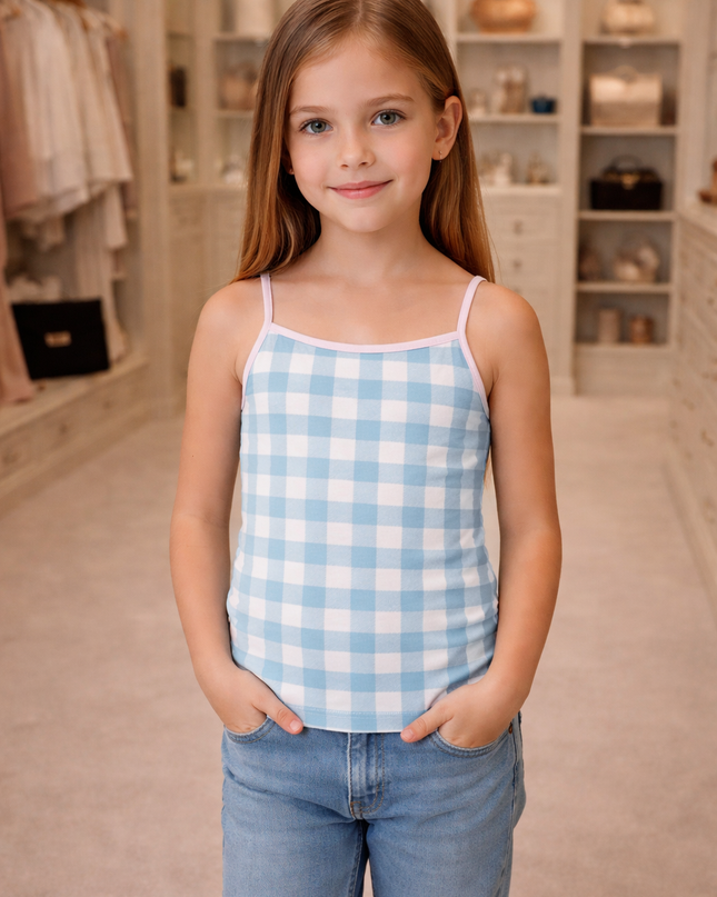 Girl's Printed Tank Top Pack Of 2