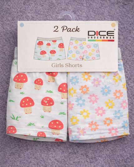 Girl's Printed Short - Pack of 2