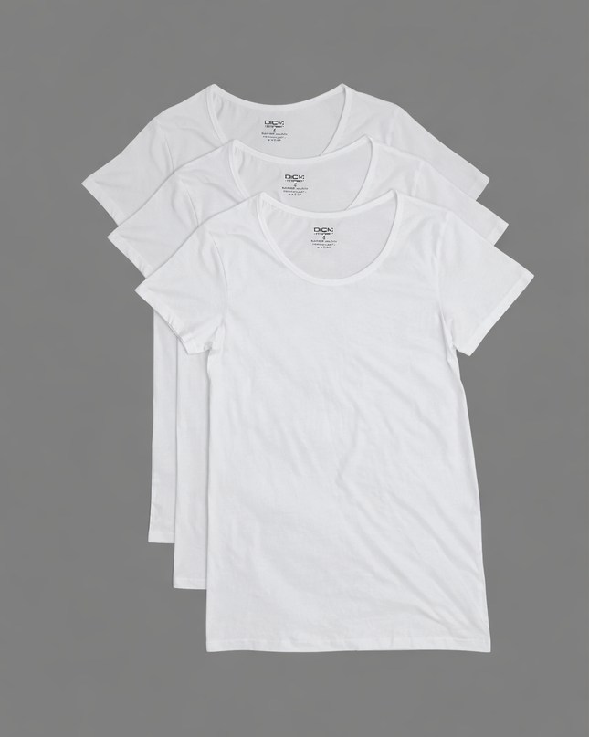 Short Sleeve Undershirt 100% Cotton Pack Of 3