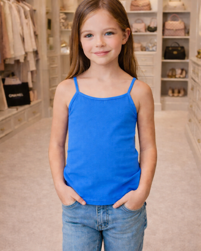 Girl's Plain Tank Top Pack Of 2
