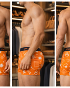 Orange-Mix BOXER / 2XL / DM 201-01