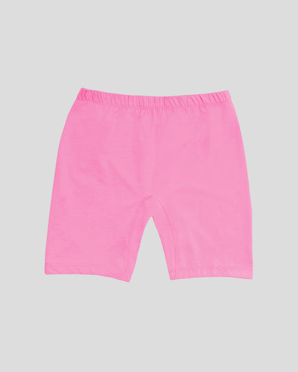 Dice Pink shorts on a light gray background