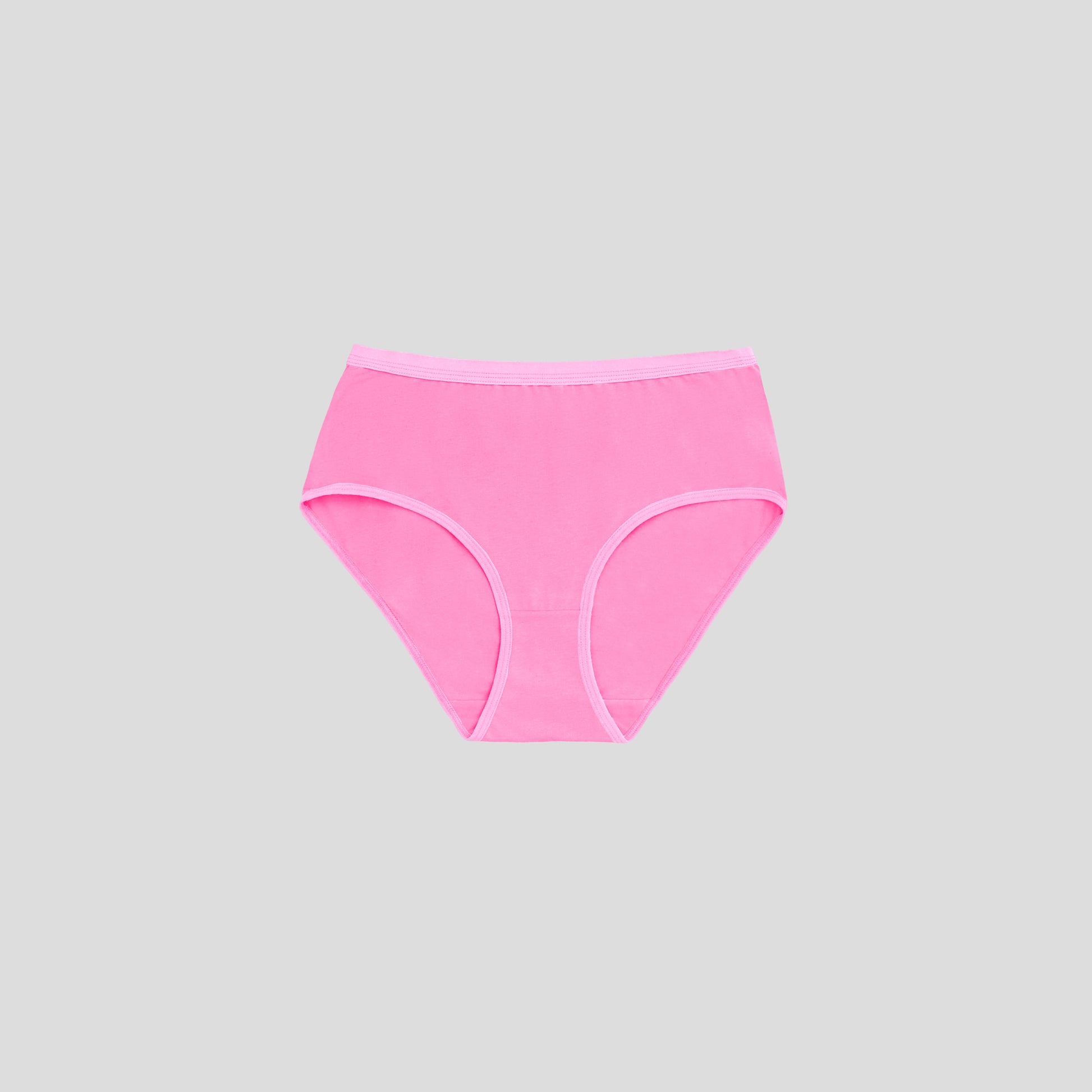 Dice Pink underwear on a gray background