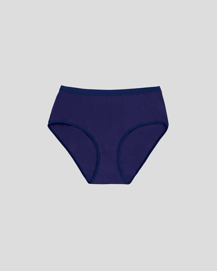 Dice Navy blue women's underwear on a light gray background