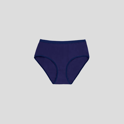 Dice Navy blue women's underwear on a light gray background