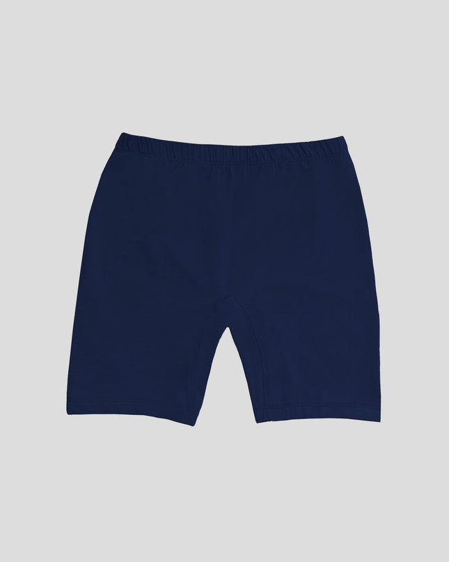 Dice Navy blue shorts on a light gray background