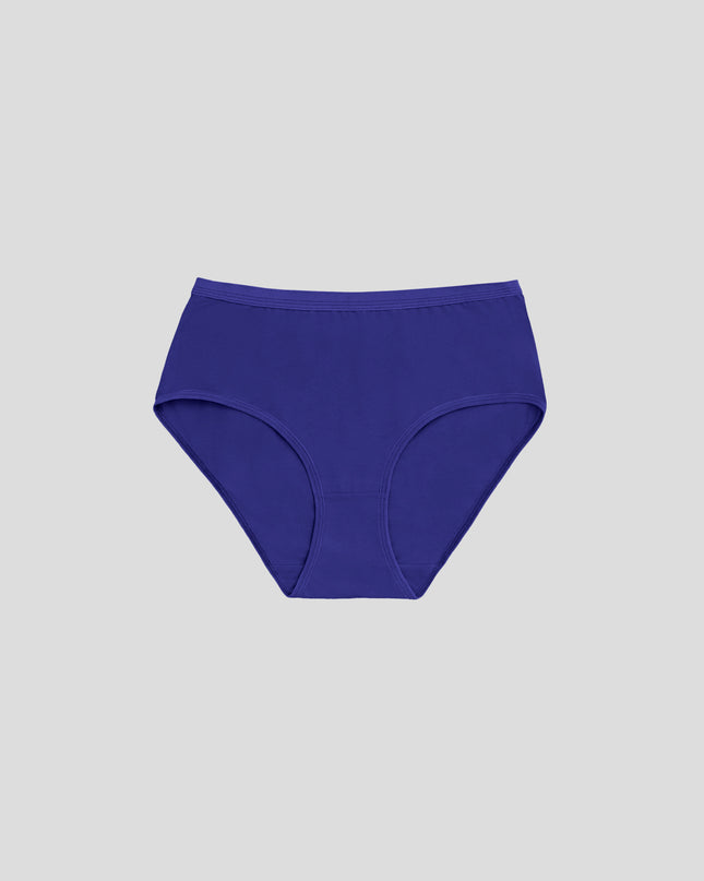 Dice Purple underwear on a light gray background