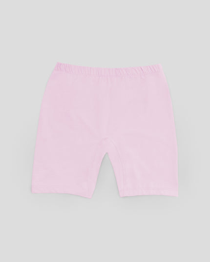 Dice Pink shorts on a light gray background