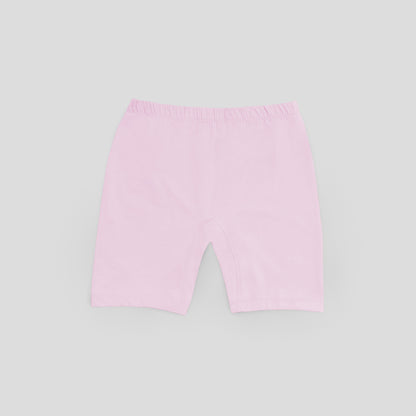 Dice Pink shorts on a light gray background